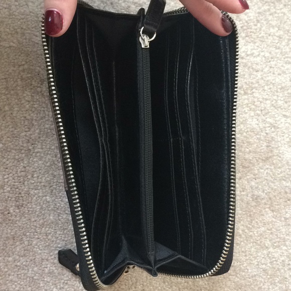 PREOWNED BADGLEY MISHKA BLACKBROWN LEATHER WALLET - Picture 3 of 7